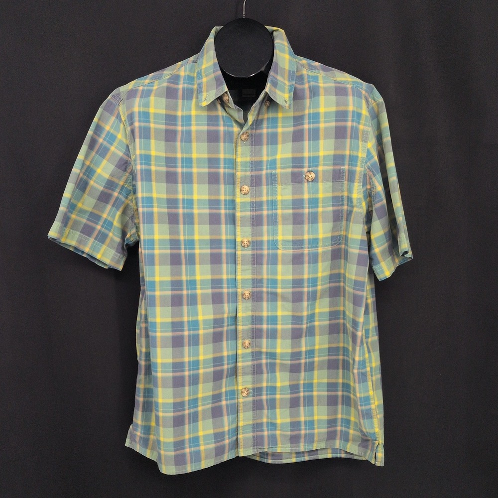 Duluth Plaid Check Untucked Button Down Shirt Relaxed Fit Preppy Workwear Medium